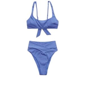 **NWOT** AERIE RIBBED SHINE BIKINI